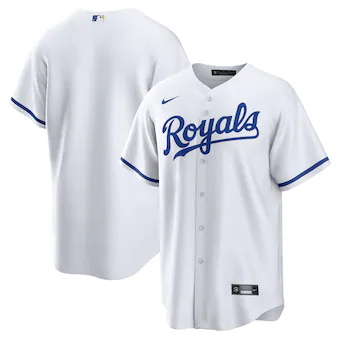 mens nike white kansas city royals home blank replica jerse